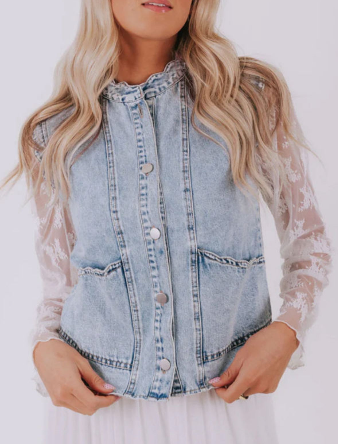 Denim vest