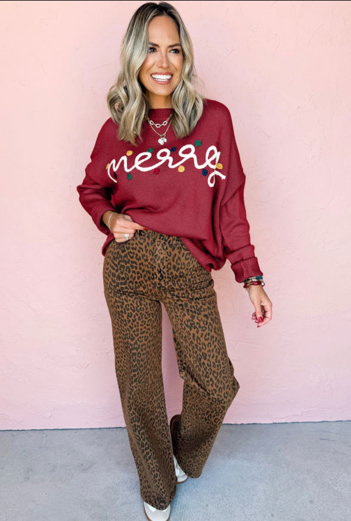 Racing Red Merry Sweater